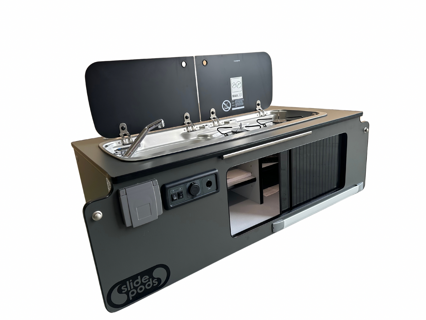 Gen 4 Ultra Compact Slidepod Full Spec - Charcoal Grey - AVAIALBLE IN 2 WEEKS!