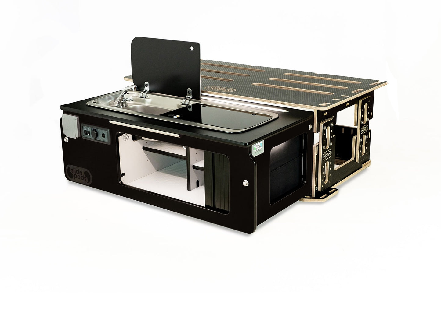 Slidepod Ultra Compact (Black | Black Worktop)