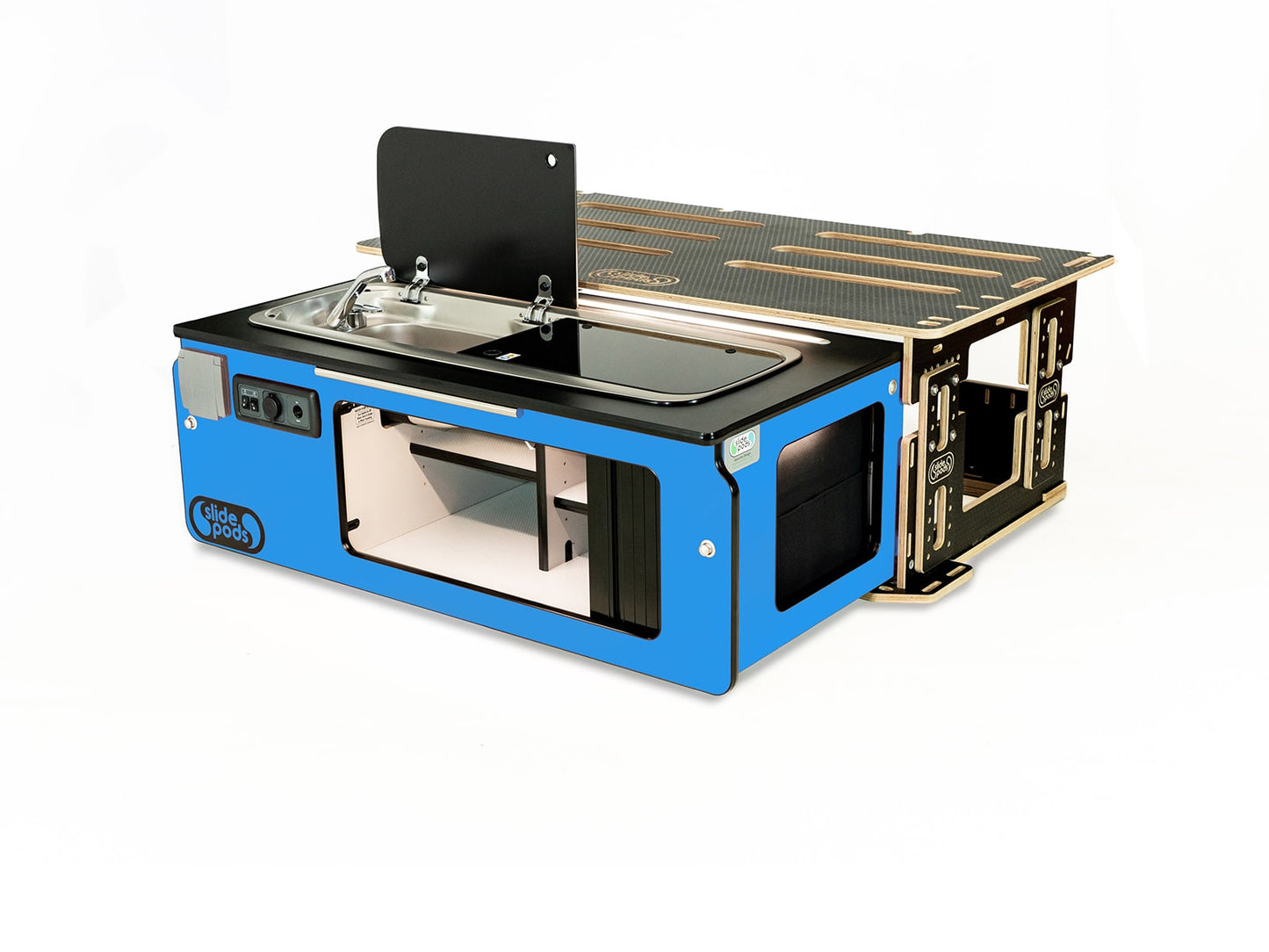 Slidepod Ultra Compact (Royal Blue | Black Worktop)