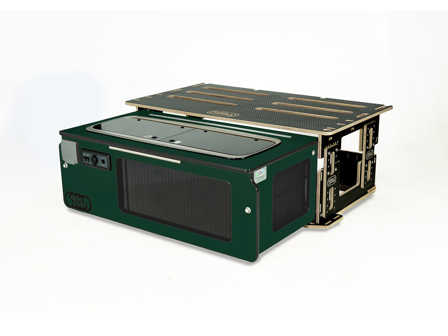Slidepod Ultra Compact (British Racing Green | Green Worktop)