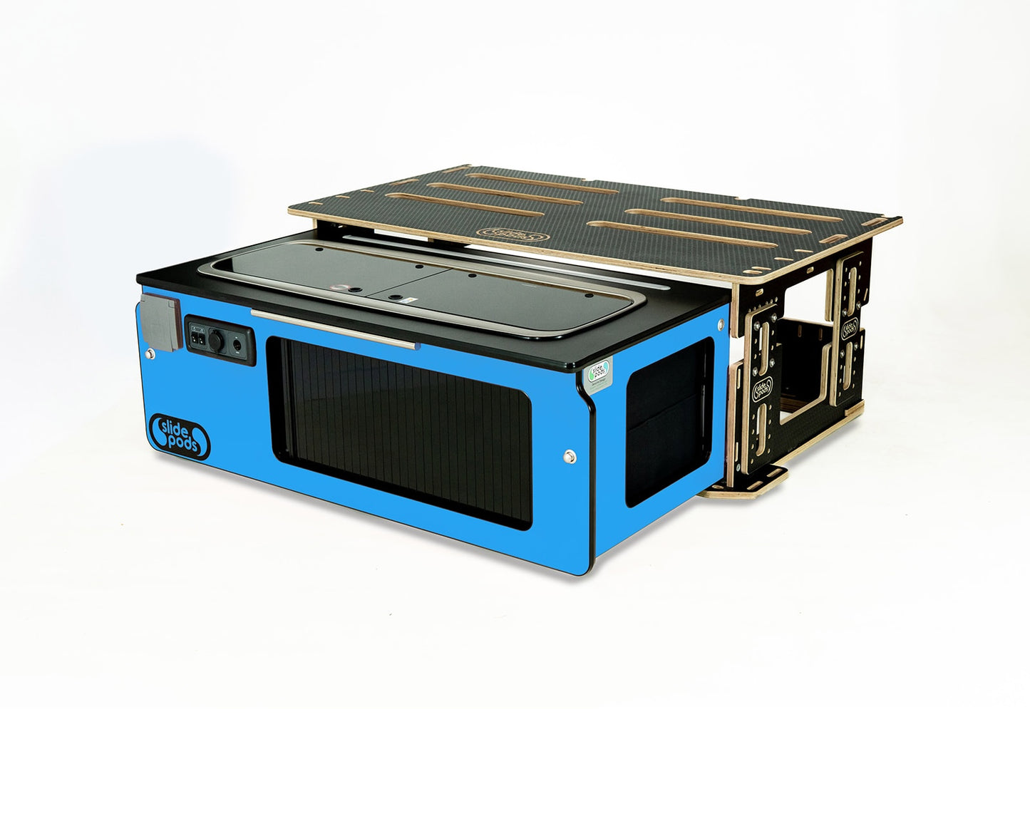 Slidepod Ultra Compact (Royal Blue | Black Worktop)