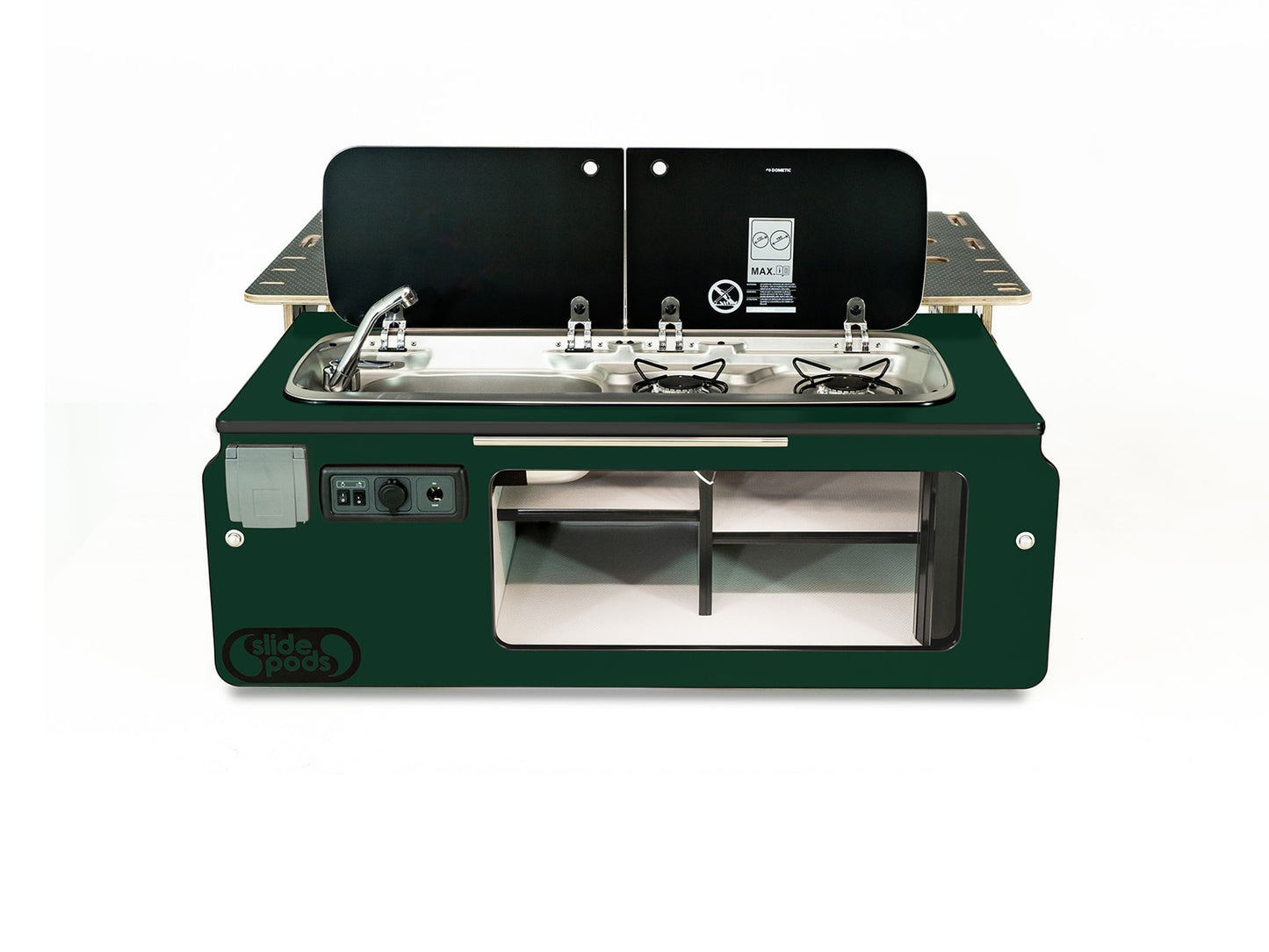 Slidepod Ultra Compact (British Racing Green | Green Worktop)