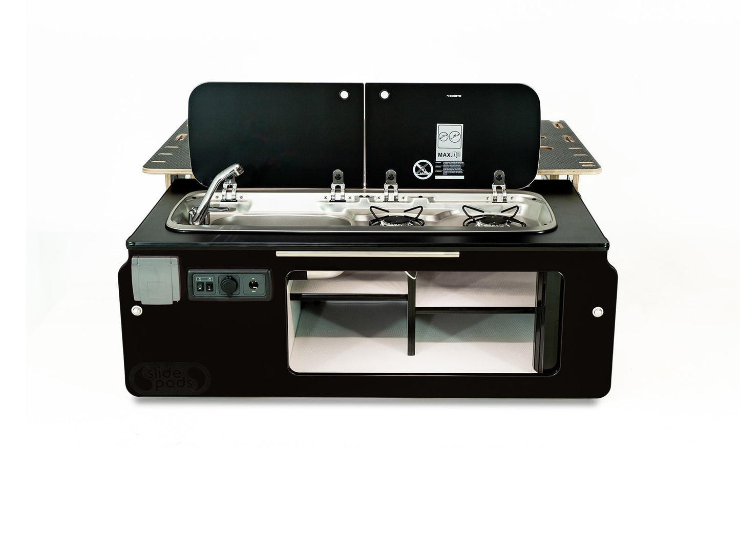 Slidepod Ultra Compact (Black | Black Worktop)