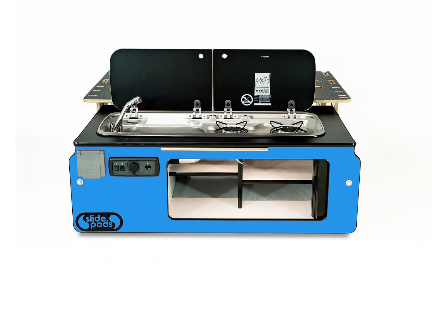 Slidepod Ultra Compact (Royal Blue | Black Worktop)