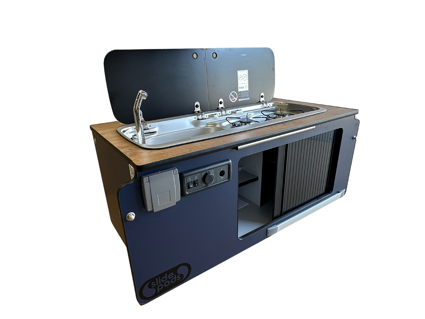 New "Gen 3" Full Spec Slidepod - Navy Blue / Australia Chestnut