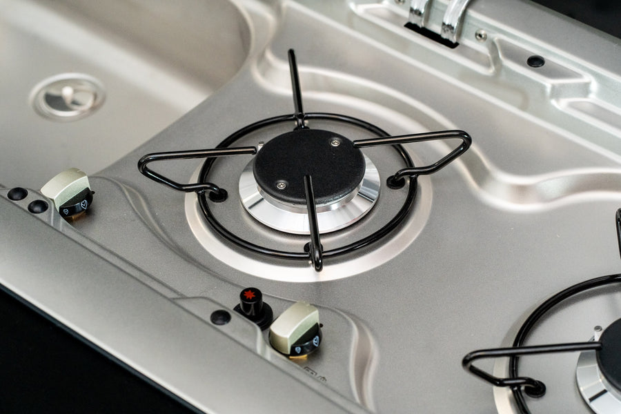Cooking outdoors on a SlidePod