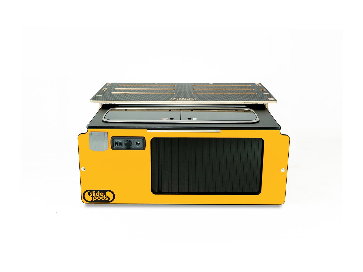 Slidepod Ultra (Amber Yellow | Black Worktop)