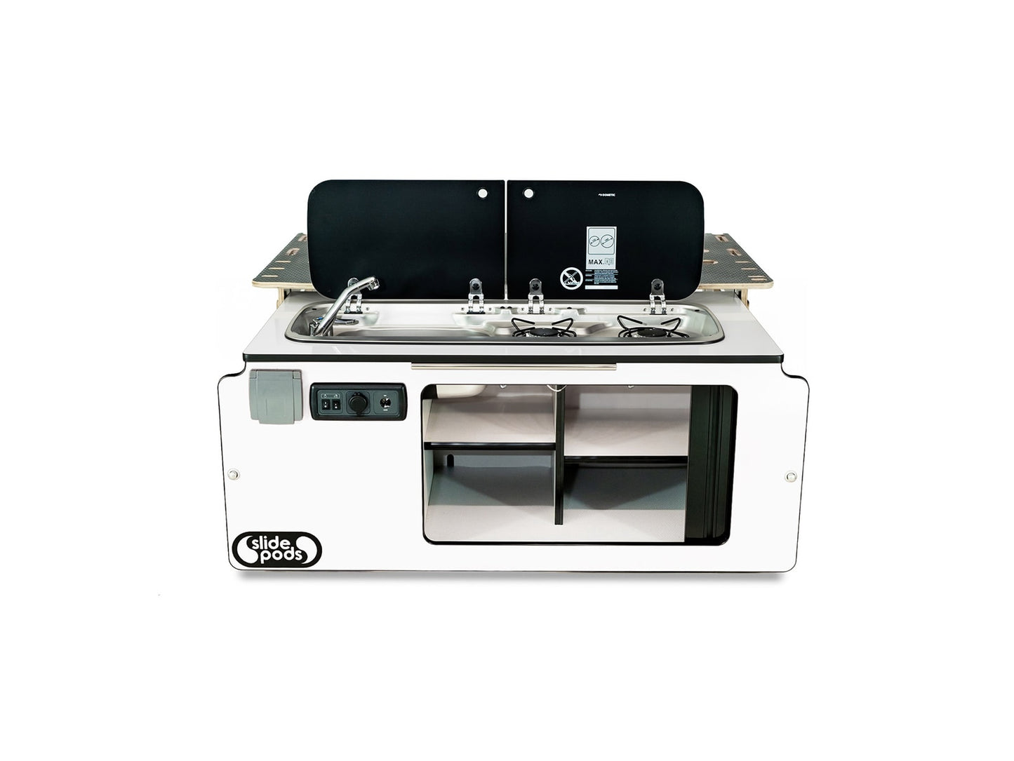 Slidepod Ultra (Gloss White | Gloss White Worktop)