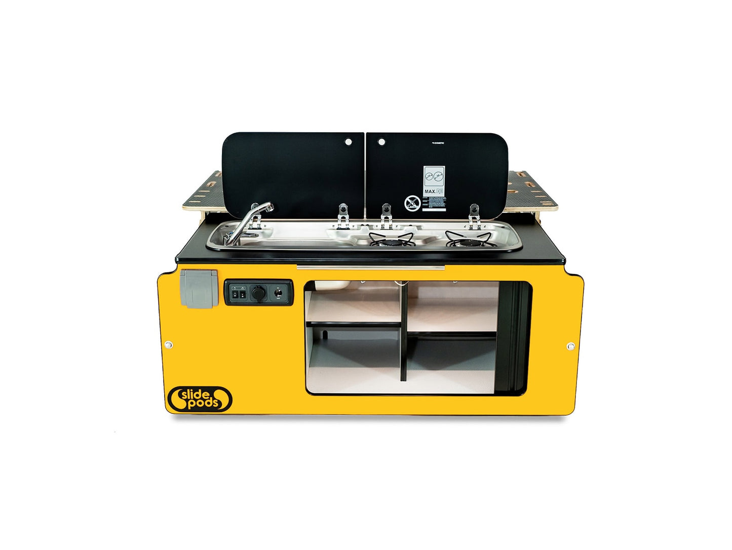 Slidepod Ultra (Amber Yellow | Black Worktop)