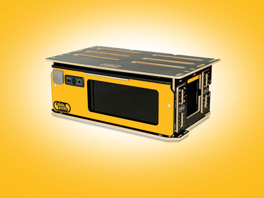 Slidepod Ultra Compact (Amber Yellow | Black Worktop)