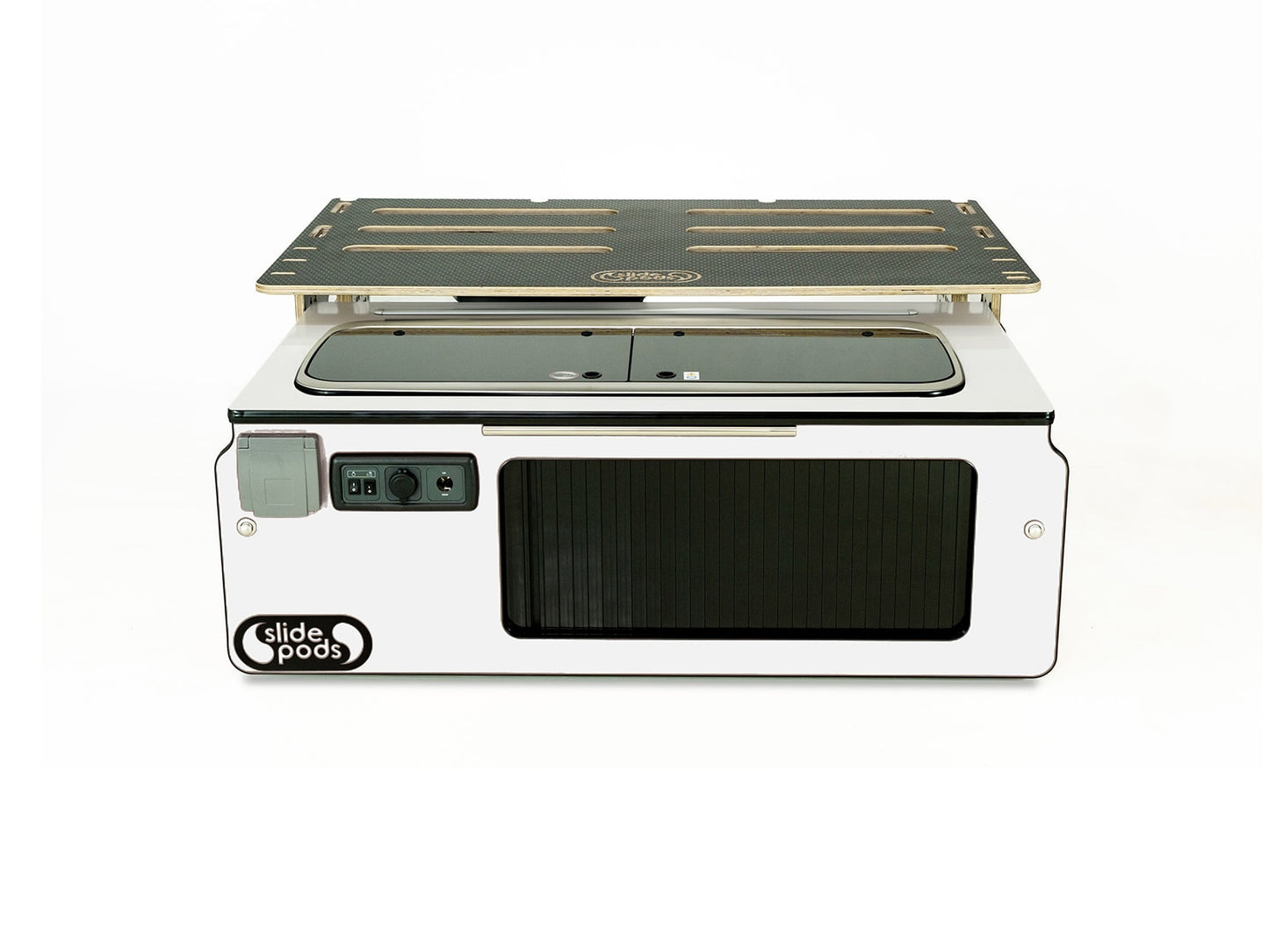 Slidepod Ultra Compact (Gloss White | White Worktop)
