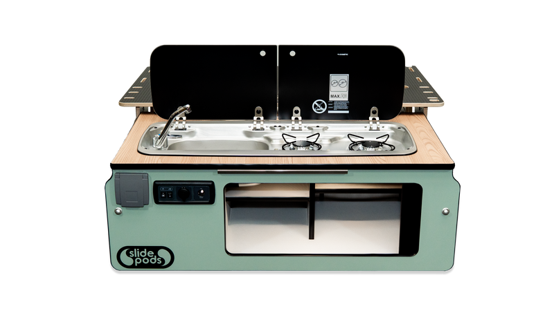 Slidepod Ultra Compact (Moss Green & Dark Lennox Oak)