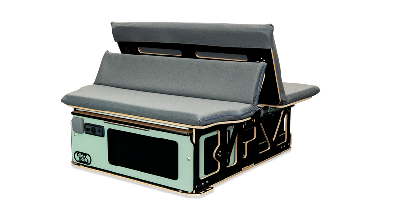 Seatpod (Moss Green & Dark Lennox Oak)