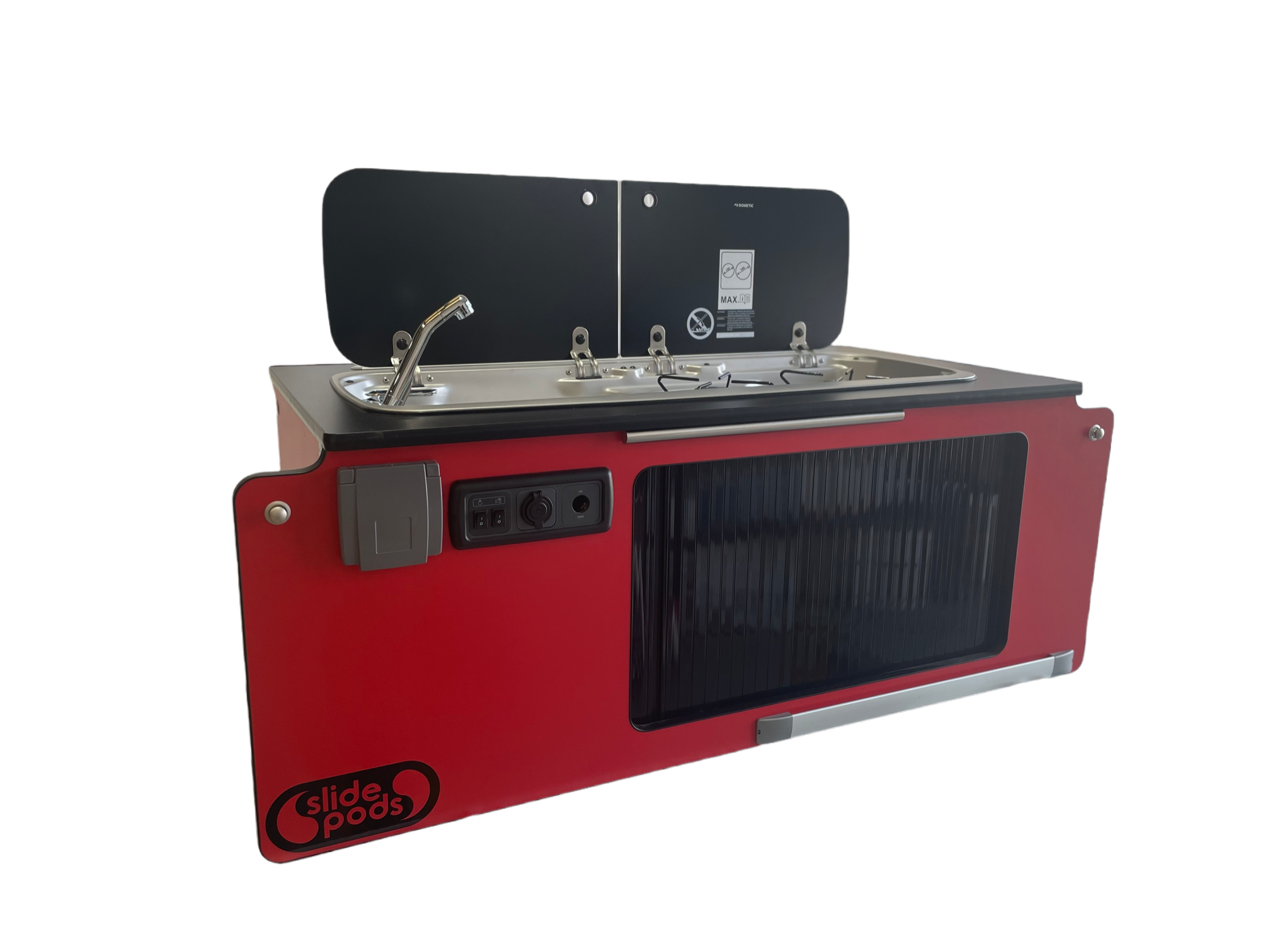 In Stock Slidepods include all optional upgrades and bed system