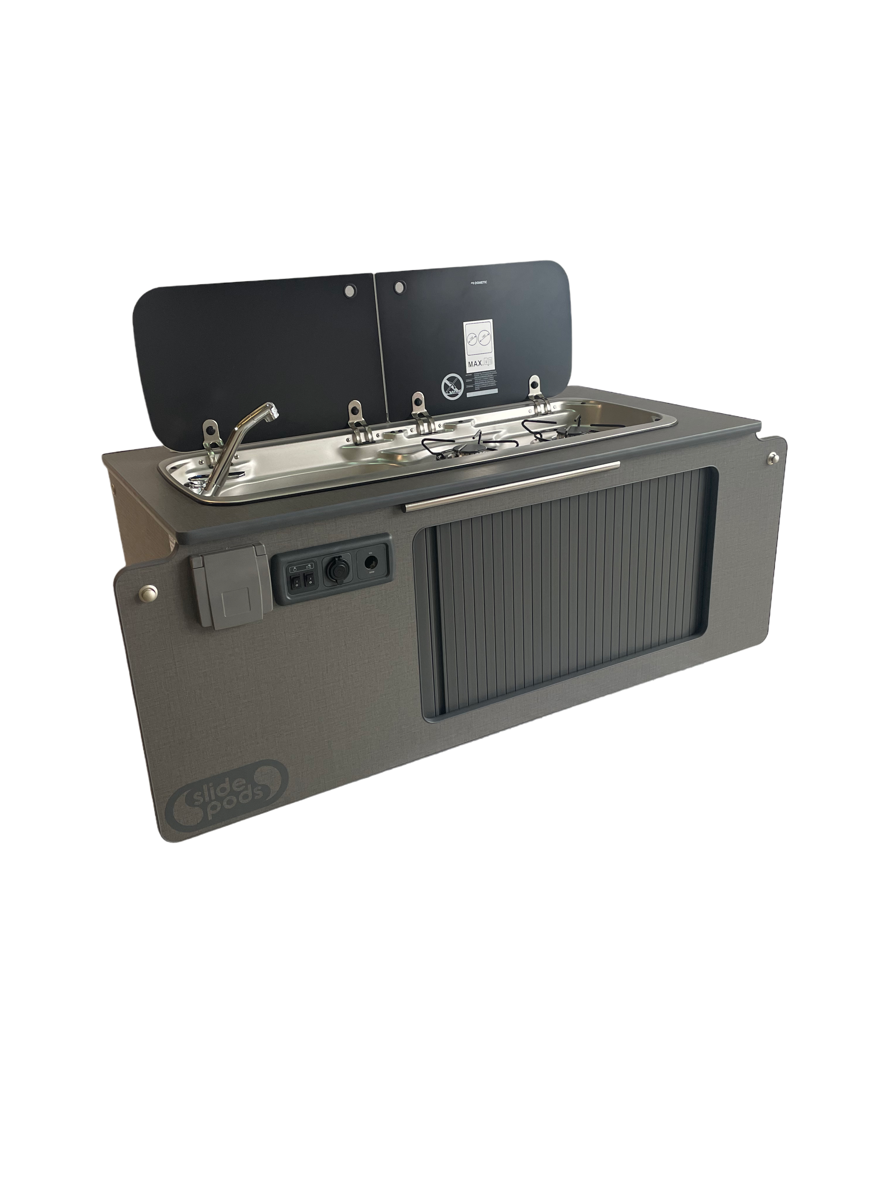 In Stock Slidepods include all optional upgrades and bed system