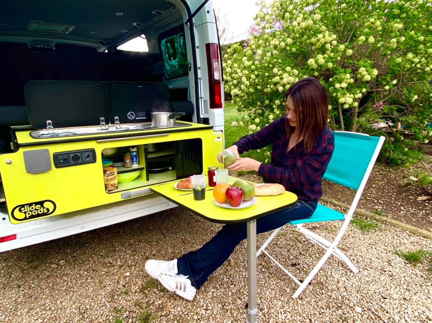 Removable camping kitchen